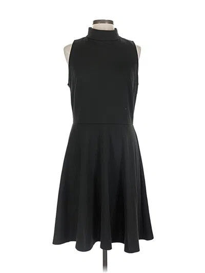 Pre-owned Sharagano Cocktail Dress In Black