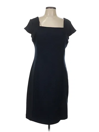 Pre-owned Sharagano Cocktail Dress In Black