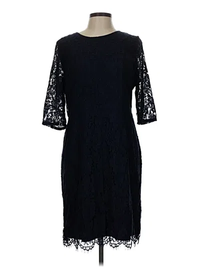 Pre-owned Sharagano Cocktail Dress In Black
