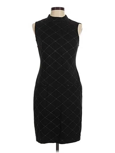 Pre-owned Sharagano Cocktail Dress In Black