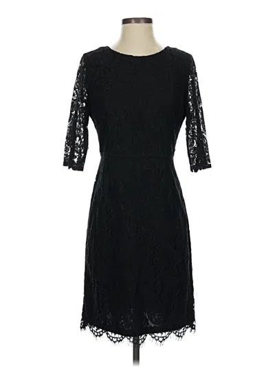 Pre-owned Sharagano Cocktail Dress In Black