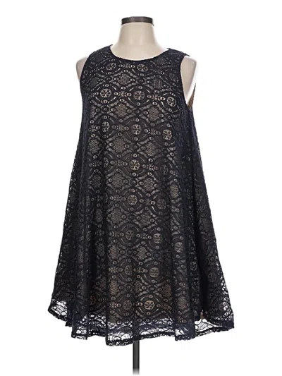 Pre-owned Sharagano Cocktail Dress In Black