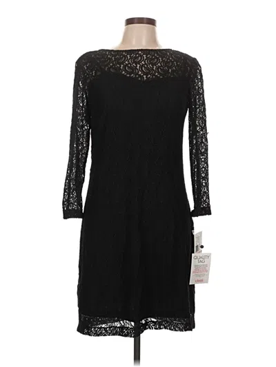 Pre-owned Sharagano Cocktail Dress In Black