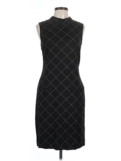Pre-owned Sharagano Cocktail Dress In Black