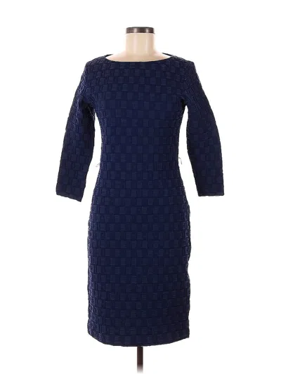 Pre-owned Sharagano Cocktail Dress In Blue