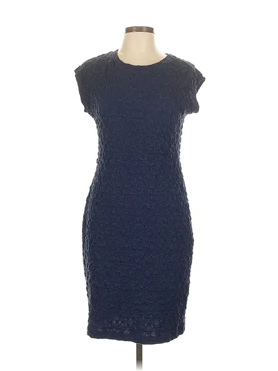 Pre-owned Sharagano Cocktail Dress In Blue