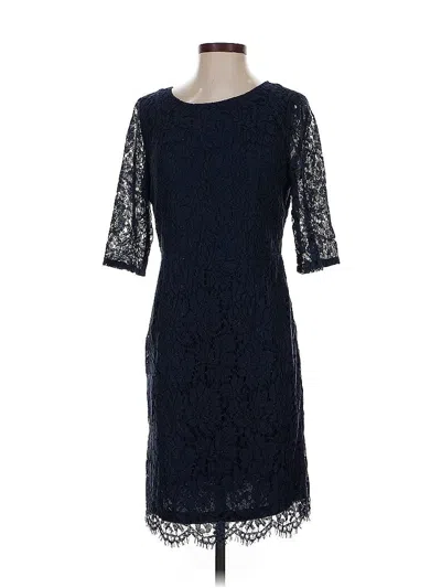 Pre-owned Sharagano Cocktail Dress In Blue