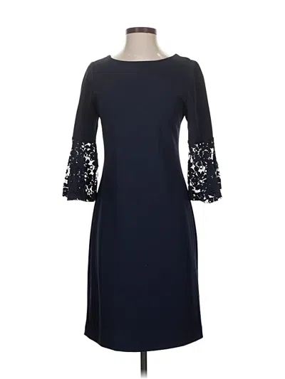 Pre-owned Sharagano Cocktail Dress In Blue