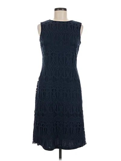 Pre-owned Sharagano Cocktail Dress In Blue