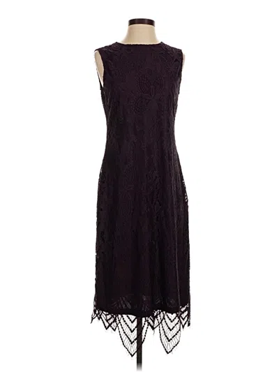 Pre-owned Sharagano Cocktail Dress In Burgundy