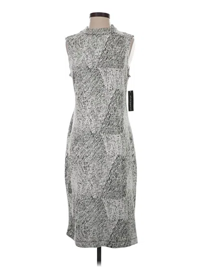 Sharagano Cocktail Dress In Gray