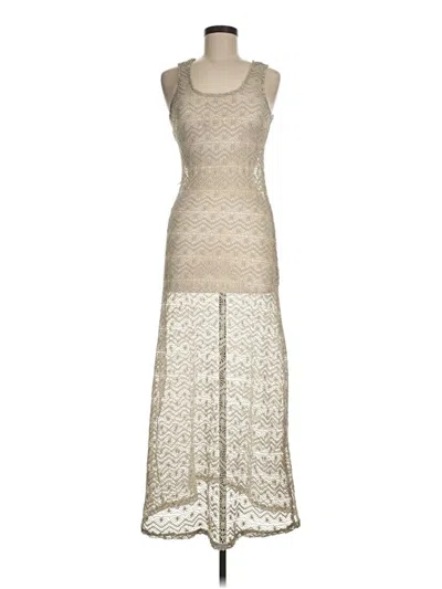 Pre-owned Sharagano Cocktail Dress In Ivory