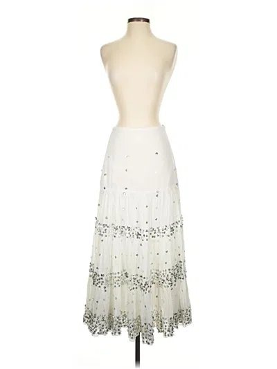 Pre-owned Sharagano Cocktail Dress In Ivory