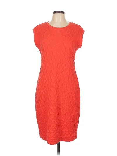 Pre-owned Sharagano Cocktail Dress In Orange