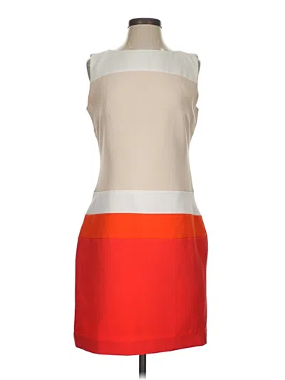 Pre-owned Sharagano Cocktail Dress In Orange