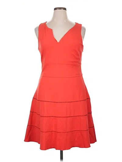 Pre-owned Sharagano Cocktail Dress In Orange