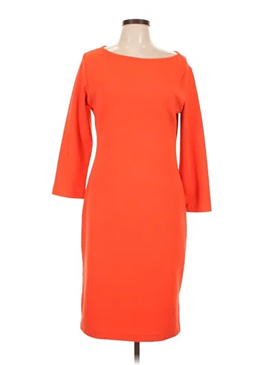 Pre-owned Sharagano Cocktail Dress In Orange