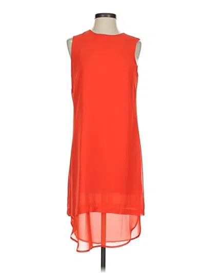 Pre-owned Sharagano Cocktail Dress In Orange
