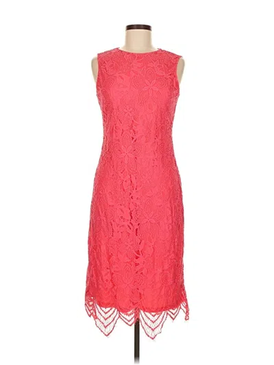 Pre-owned Sharagano Cocktail Dress In Red