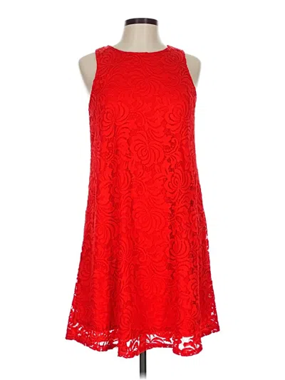 Pre-owned Sharagano Cocktail Dress In Red