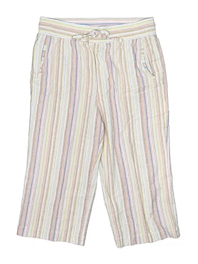Pre-owned Sharagano Linen Pants In White