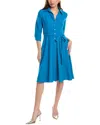 Sharagano Tie Waist Shirtdress