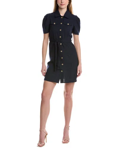 Sharagano Midi Dress In Navy
