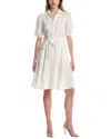 Sharagano Midi Dress In White
