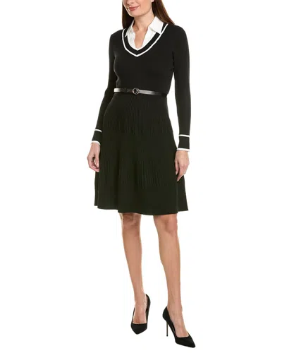 Sharagano Nanette Nanette Lepore Sweaterdress In Black