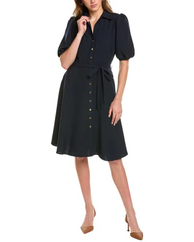 SHARAGANO PUFF SLEEVE SHIRTDRESS