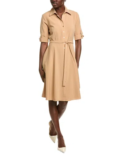 Sharagano Shirtdress In Neutral