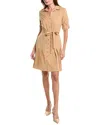 Sharagano Shirtdress In Hazelnut