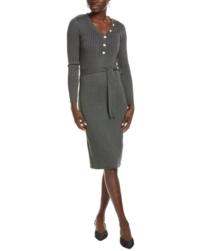 Sharagano Sweaterdress In Grey