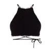 Shareyourluce Women's Black Fluffy Knit Top In Black