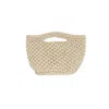 Shareyourluce Women's Gold / Neutrals Ivory Lurex Luce Bag - Mini Size In Gold