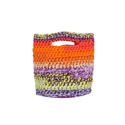 Shareyourluce Women's Pink / Purple / Yellow Happiness Bag - Small Size In Pink/purple/yellow