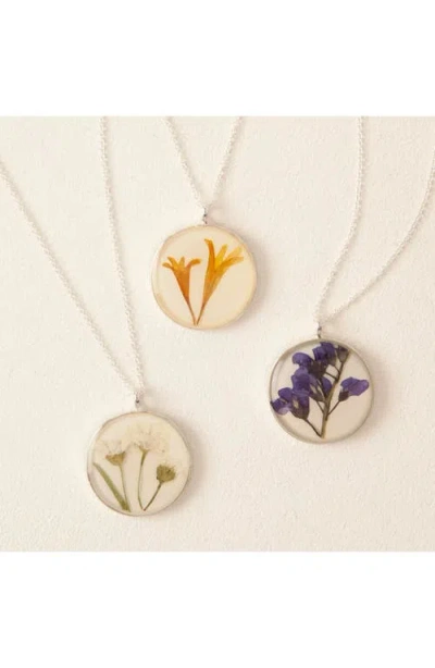 Shari Dixon Birth Flower Necklace In Yellow