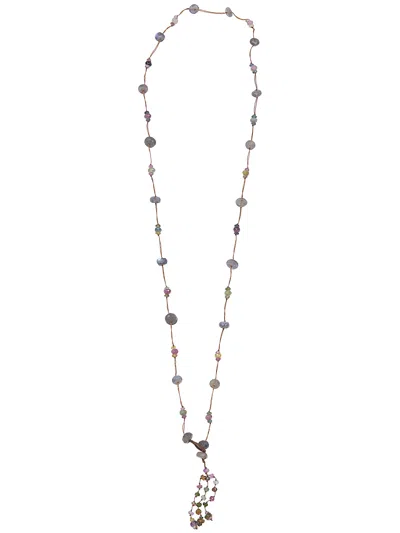 Sharing Long "holy" Natural Necklace In Purple