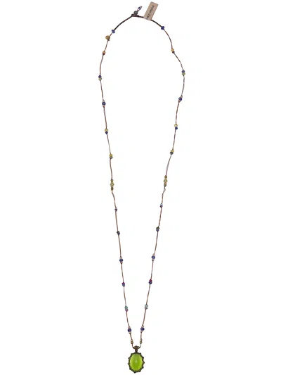 Sharing Long "tibetan V" Pendant Necklace In Red