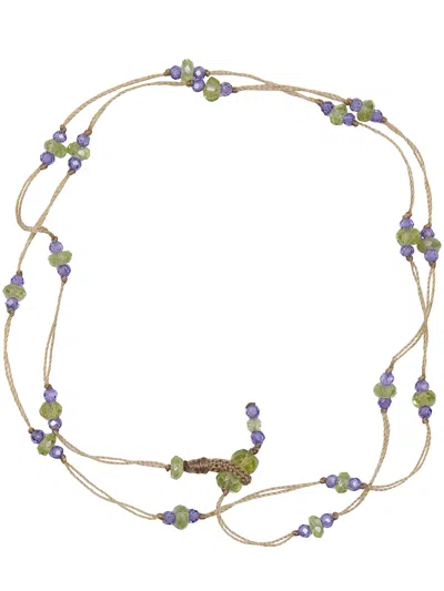 Sharing Loopy Duo Peridot Bracelet In Red