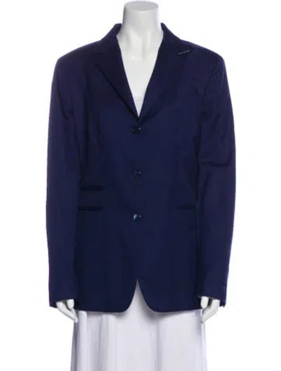 Pre-owned Sharis Place Private Label Blazer In Blue