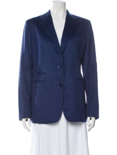 Pre-owned Sharis Place Private Label Cashmere Blazer In Blue