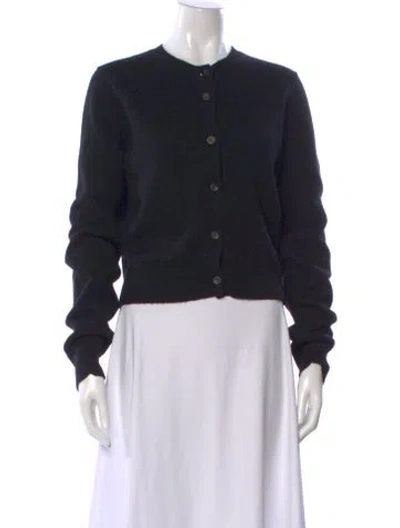 Pre-owned Sharis Place Private Label Cashmere Crew Neck Sweater In Black