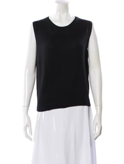 Pre-owned Sharis Place Private Label Crew Neck Sleeveless Top In Blue