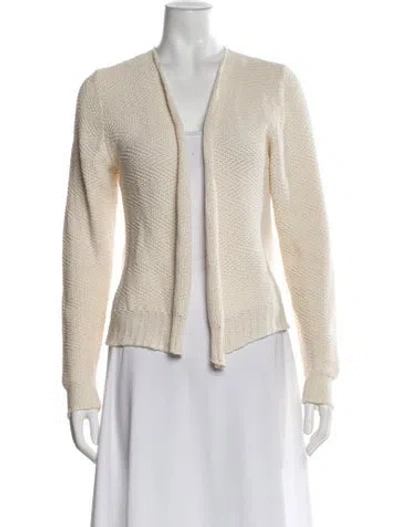 Pre-owned Sharis Place Private Label Open Front Sweater In Neutral
