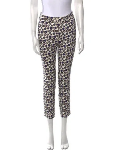 Pre-owned Sharis Place Private Label Printed Skinny Leg Pants In Multi