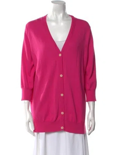 Pre-owned Sharis Place Private Label V-neck Sweater In Pink