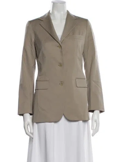 Pre-owned Sharis Place Private Label Wool Blazer In Gray