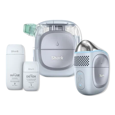 Shark Beauty Facialpro Glow, Glow-boosting At-home Facial System - Glacier Blue