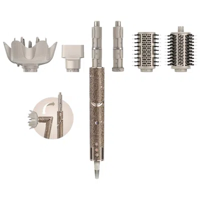 Shark Beauty Flexstyle Sparkle Hair Blow Dryer & Multi-styler In Champagne Diamond Null